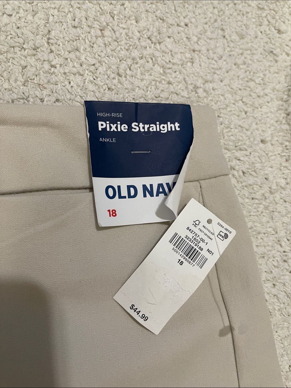 NWT- Old Navy - 18. Pixie Straight Ankle - Picture 7 of 8